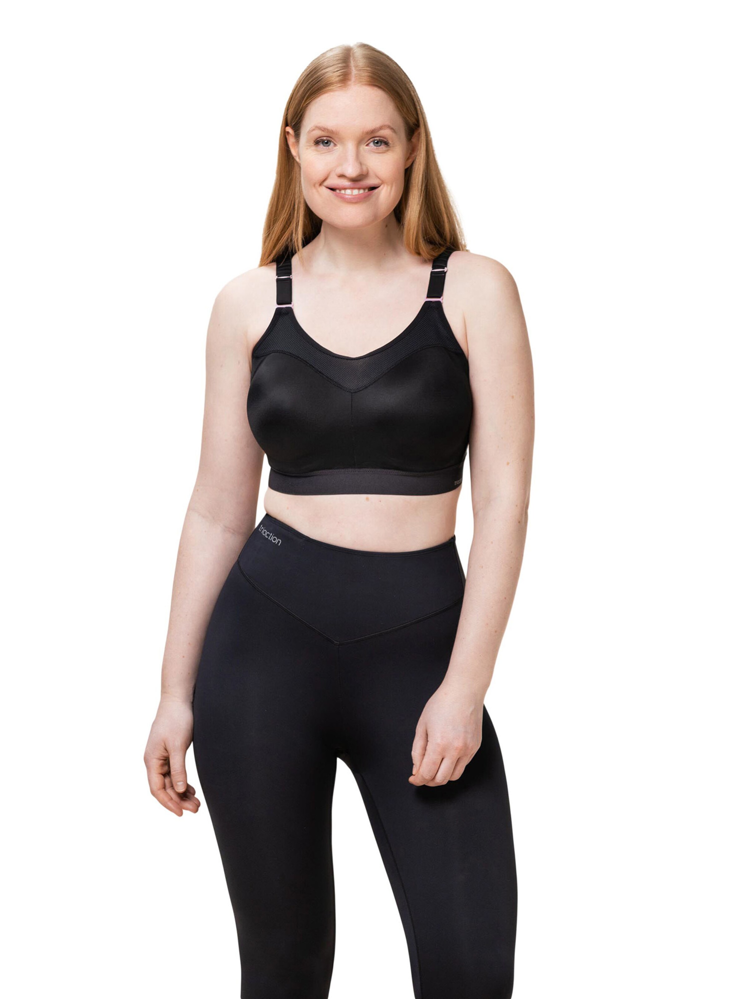 TRIUMPH High support Sport bh ' Triaction Control ' in Zwart
