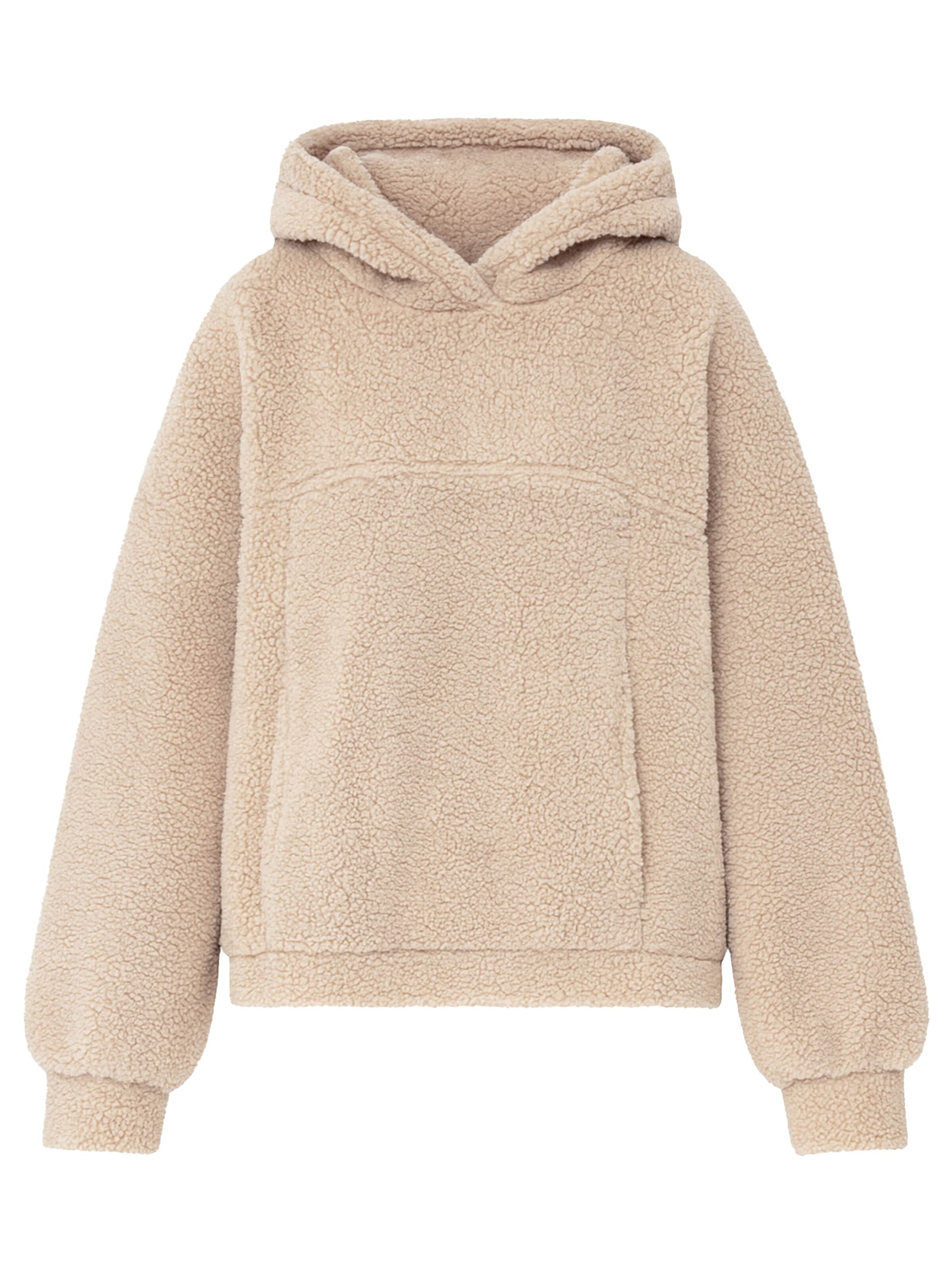 SASSYCLASSY Oversizepullover in Beige: Vorderseite