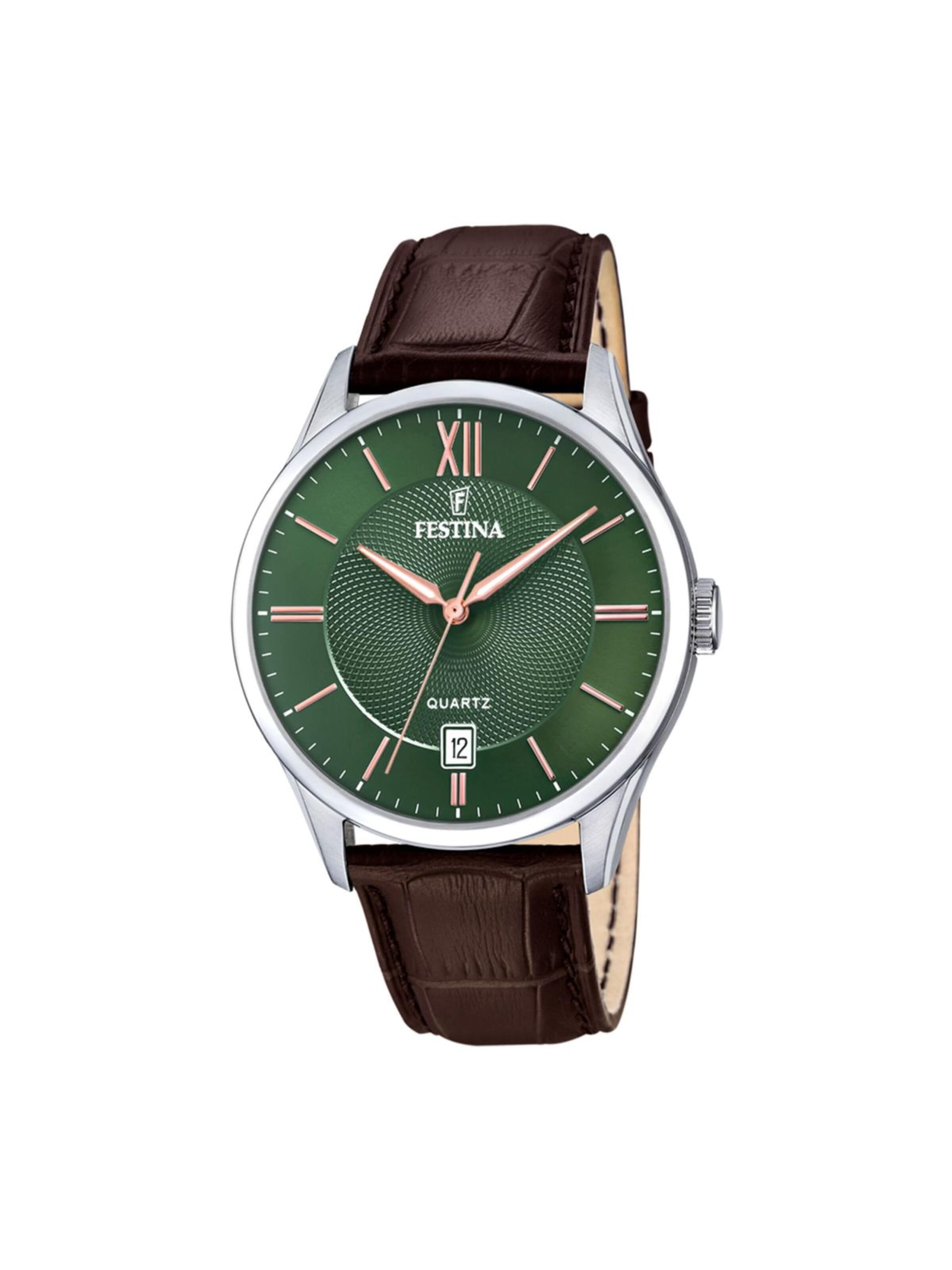 Montre à affichage analogique FESTINA en vert