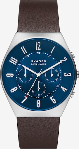 SKAGEN Analoguhr in Braun: predná strana