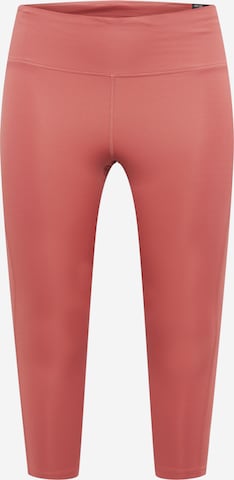 Skinny Pantalon de sport 'Fast' Nike Sportswear en marron : devant