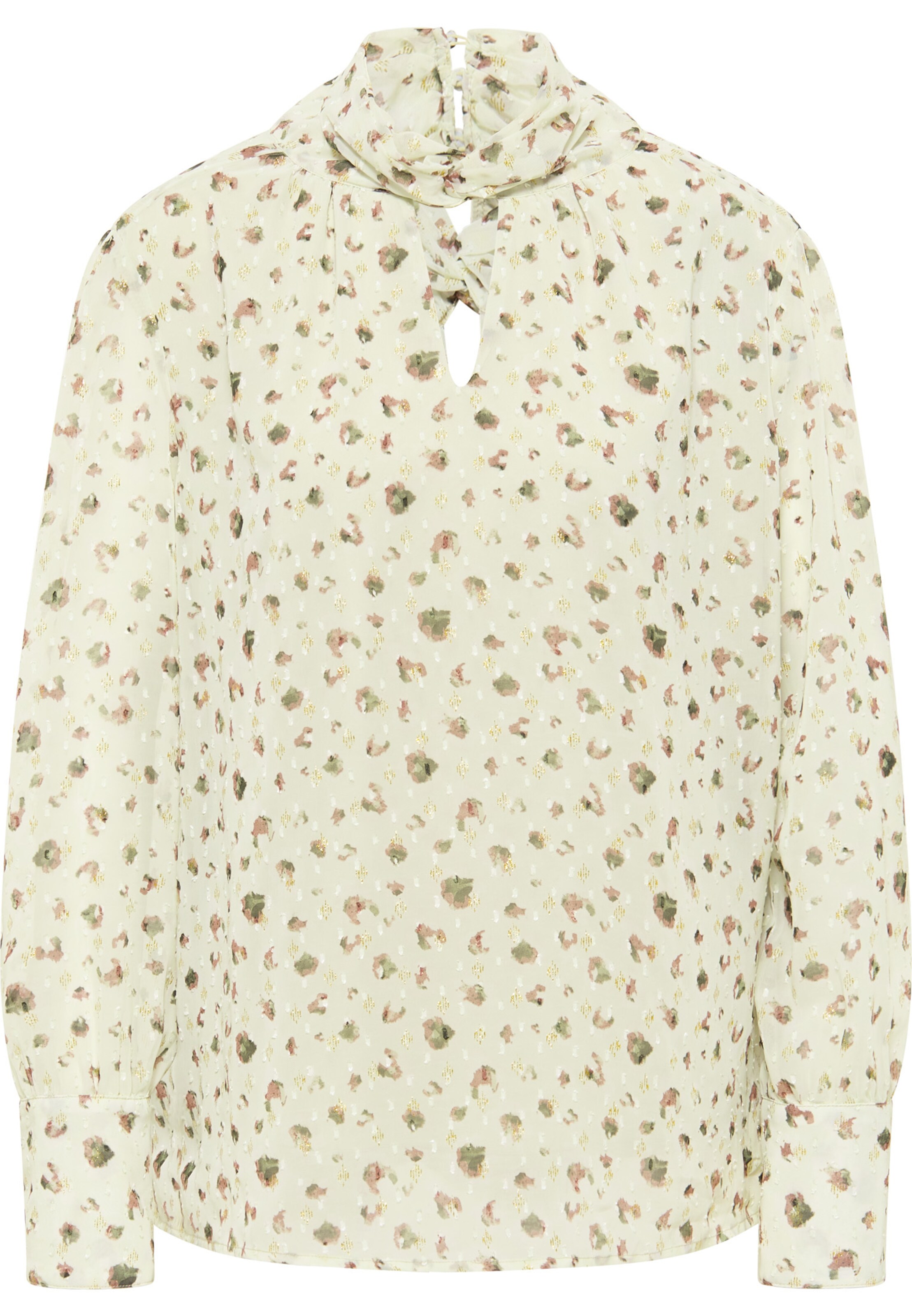 zaļš faina Blūze: no priekšpuses