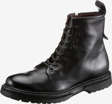 A.S.98 Lace-Up Boots in Black: front