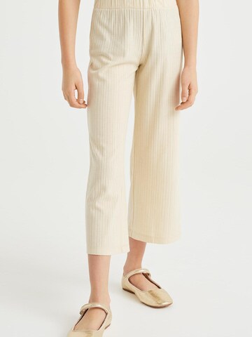 WE Fashion Regular Broek in Beige: voorkant