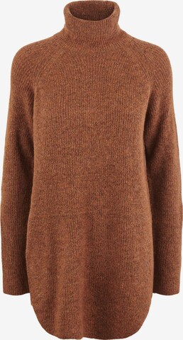 PIECES Pullover 'Ellen' i brun: forside