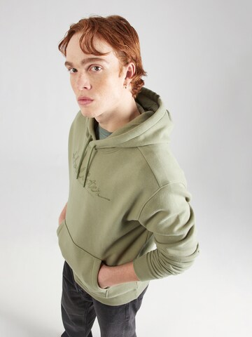 Sweat-shirt HOLLISTER en vert : devant