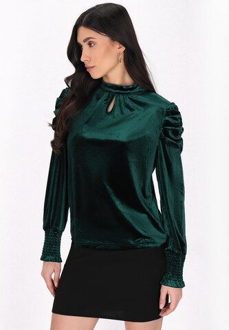 faina - Blusa en verde: frente