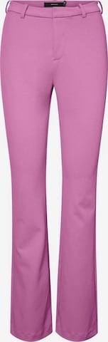 VERO MODA Flared Pants in Pink: front