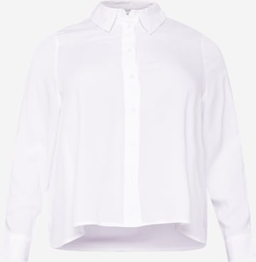 Camicia da donna 'Fergie' di Guido Maria Kretschmer Curvy in bianco: frontale