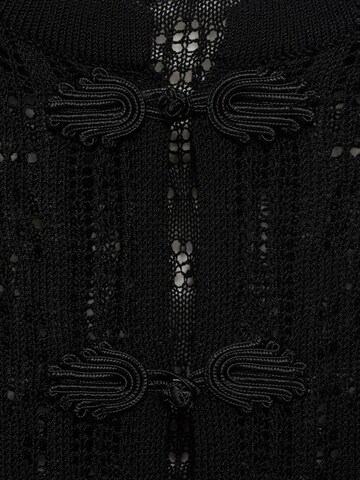MANGO Gebreid vest 'SCOTTIE' in Zwart