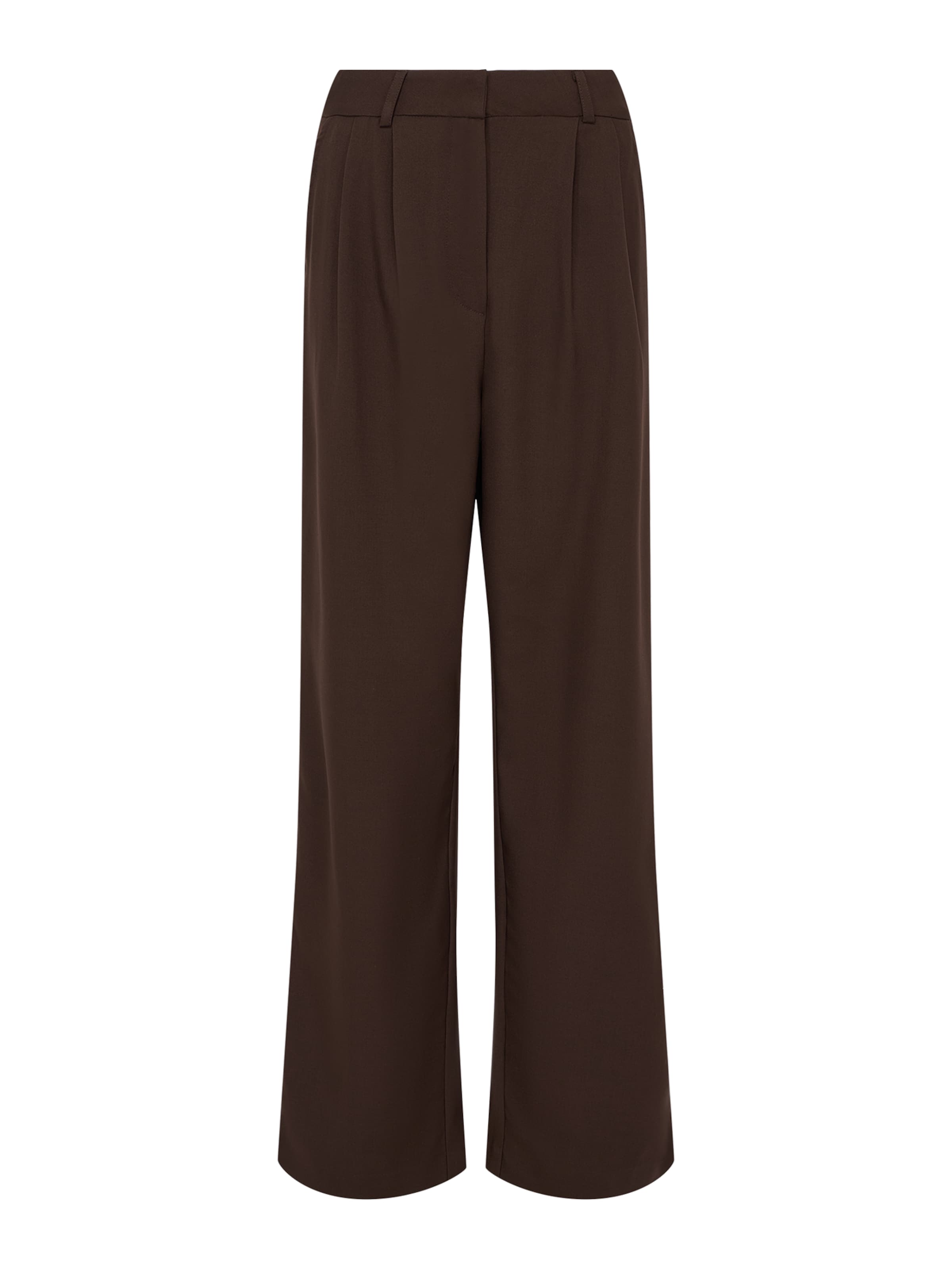 LeGer by Lena Gercke Wide leg Παντελόνι πλισέ 'Jerika' σε καφέ: μπροστά