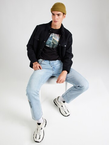 JACK & JONES Bluser & t-shirts 'MAINE' i sort