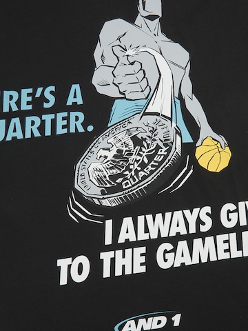 AND1 T-shirt 'Gameless Trash Talk' i svart