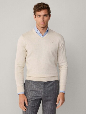 Pull-over Hackett London en blanc : devant