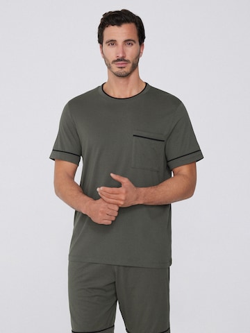 Tezenis Short Pajamas in Green: front