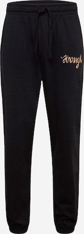 Regular Pantaloni de la Gianni Kavanagh pe negru: față