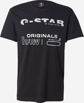 Tricou de la G-STAR pe negru: față