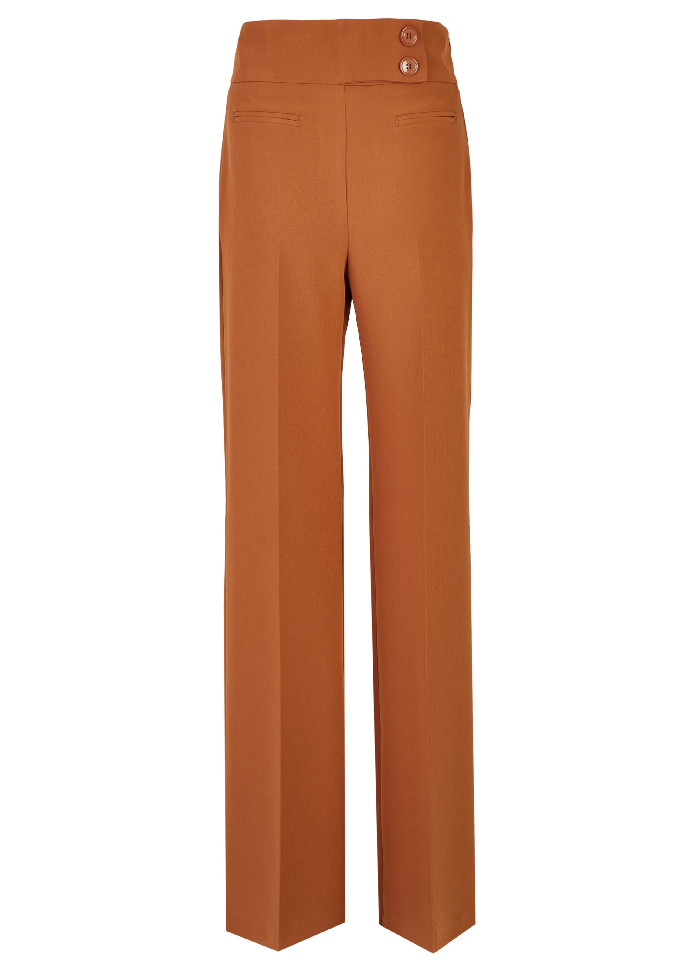 Nicowa Loosefit Pantalon in Bruin: voorkant