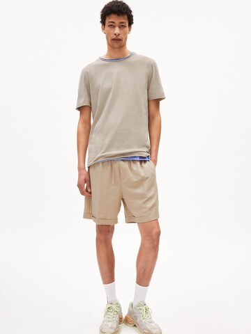 T-Shirt ' JAAMES BRUSHED ' ARMEDANGELS en beige : devant