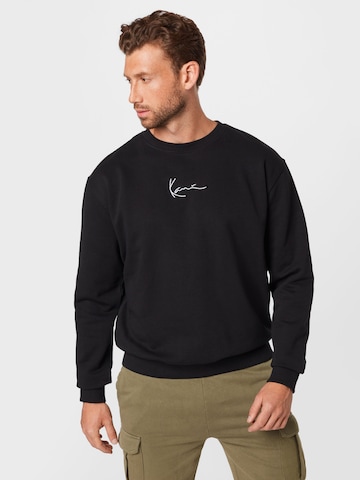 Karl Kaniregular Sweater majica - crna boja: prednji dio