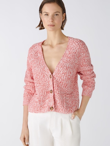 OUI Knit Cardigan in Red: front