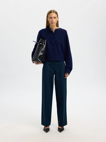 Wide leg Pantaloni con piega frontale di SELECTED in blu