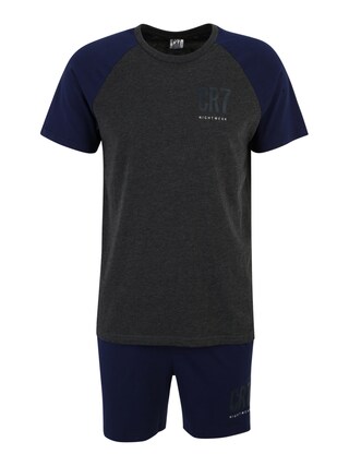Set Pigiama Uomo CR7 – Maniche Corte, Cotone E Elastan, Cintura Con Logo, Per Relax E Sonno