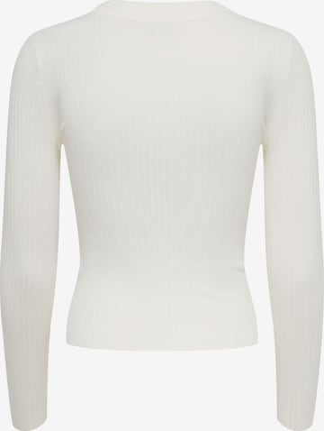 JDY Sweater 'Plum' in White