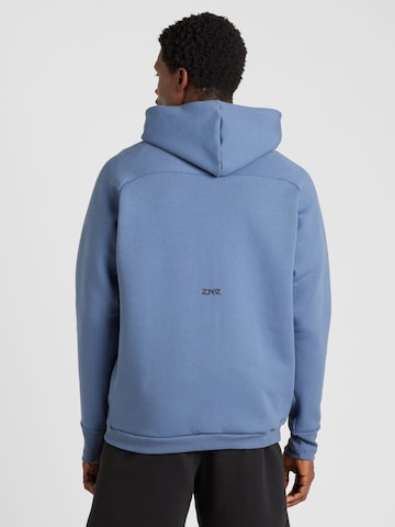 ADIDAS SPORTSWEAR Athletic Zip-Up Hoodie 'Z.N.E. Premium' in Blue