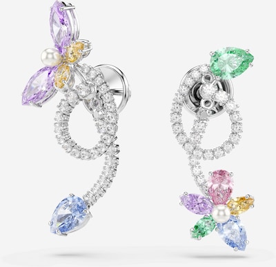 Swarovski Korvakoru koossa One Size värissä vihreä / lila / hopea / läpinäkyvä, Tuotenäkymä
