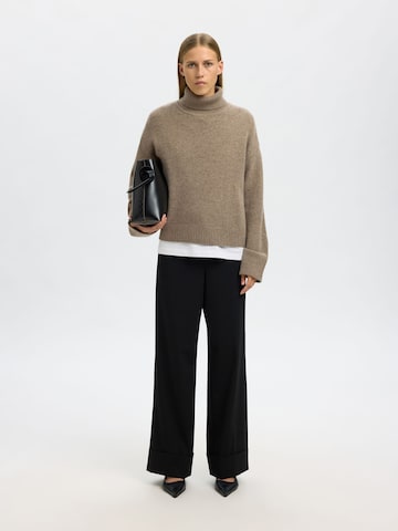 SELECTED - Jersey en beige