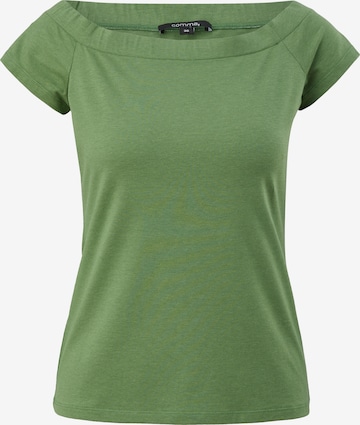 COMMA - Camiseta en verde: frente