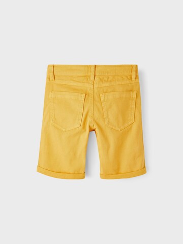 NAME IT Normální Kalhoty 'SOFUS' – žlutá
