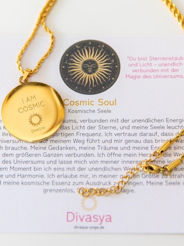 Divasya Necklace 'I am cosmic' in Gold