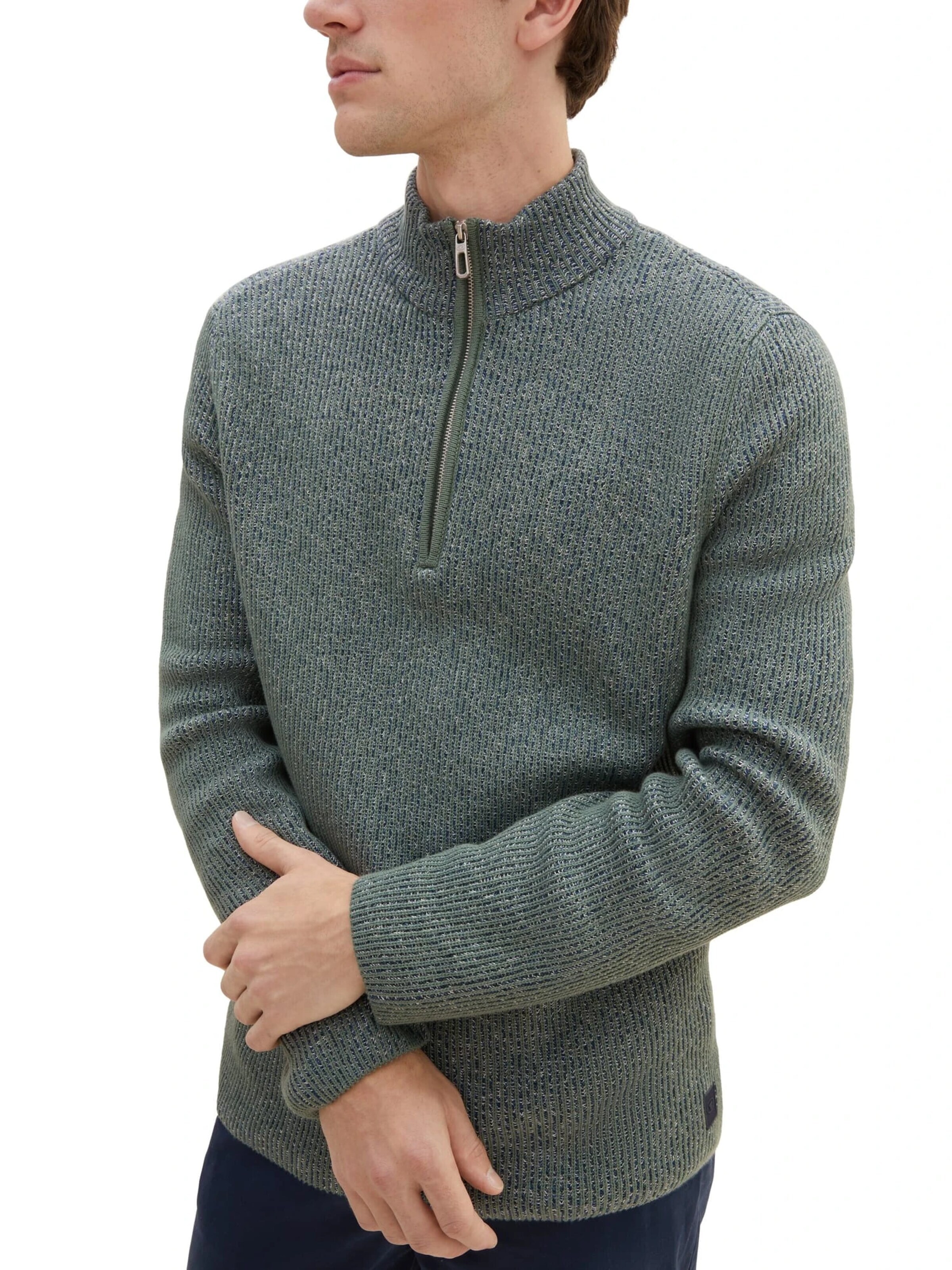 TOM TAILOR Trui in Groen: voorkant