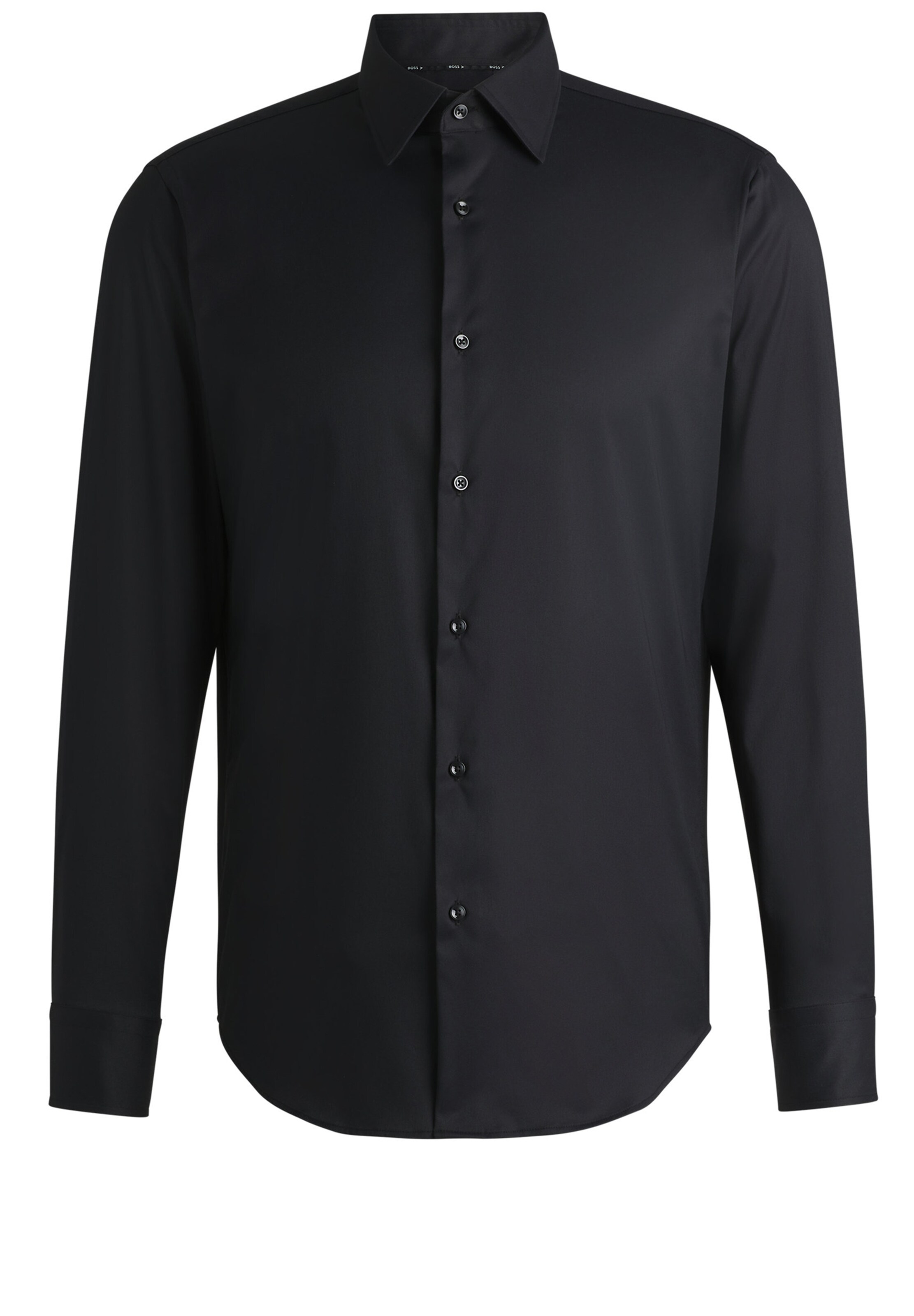 BOSS Regular fit Button Up Shirt 'P-Joe' in Black: front
