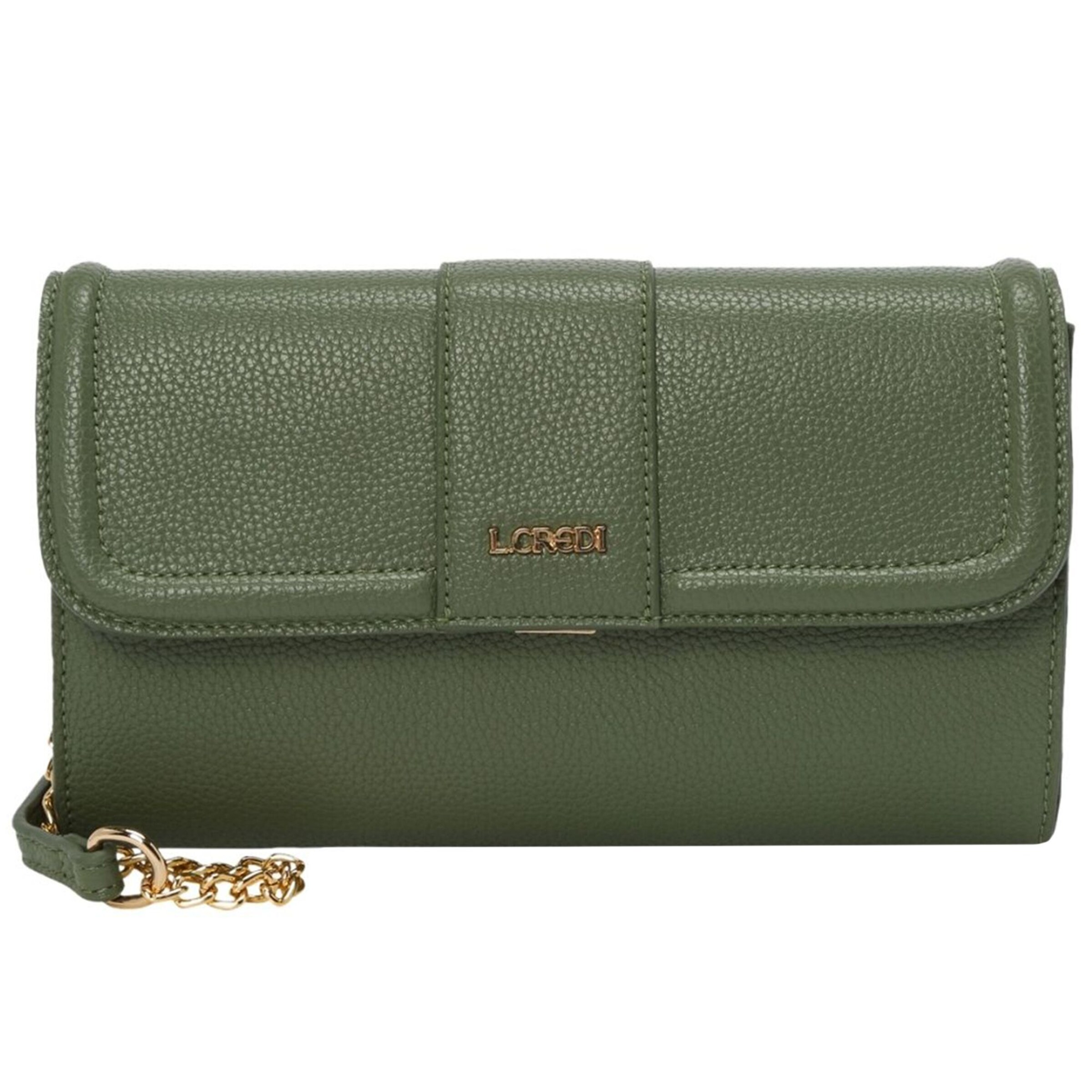 Pochette 'Larissa ' L.CREDI en vert : devant