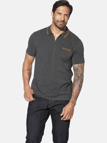 Jan Vanderstorm Shirt 'Johar' in Grijs: voorkant