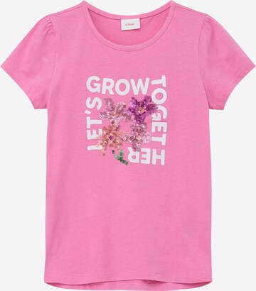 T-Shirt s.Oliver en rose : devant