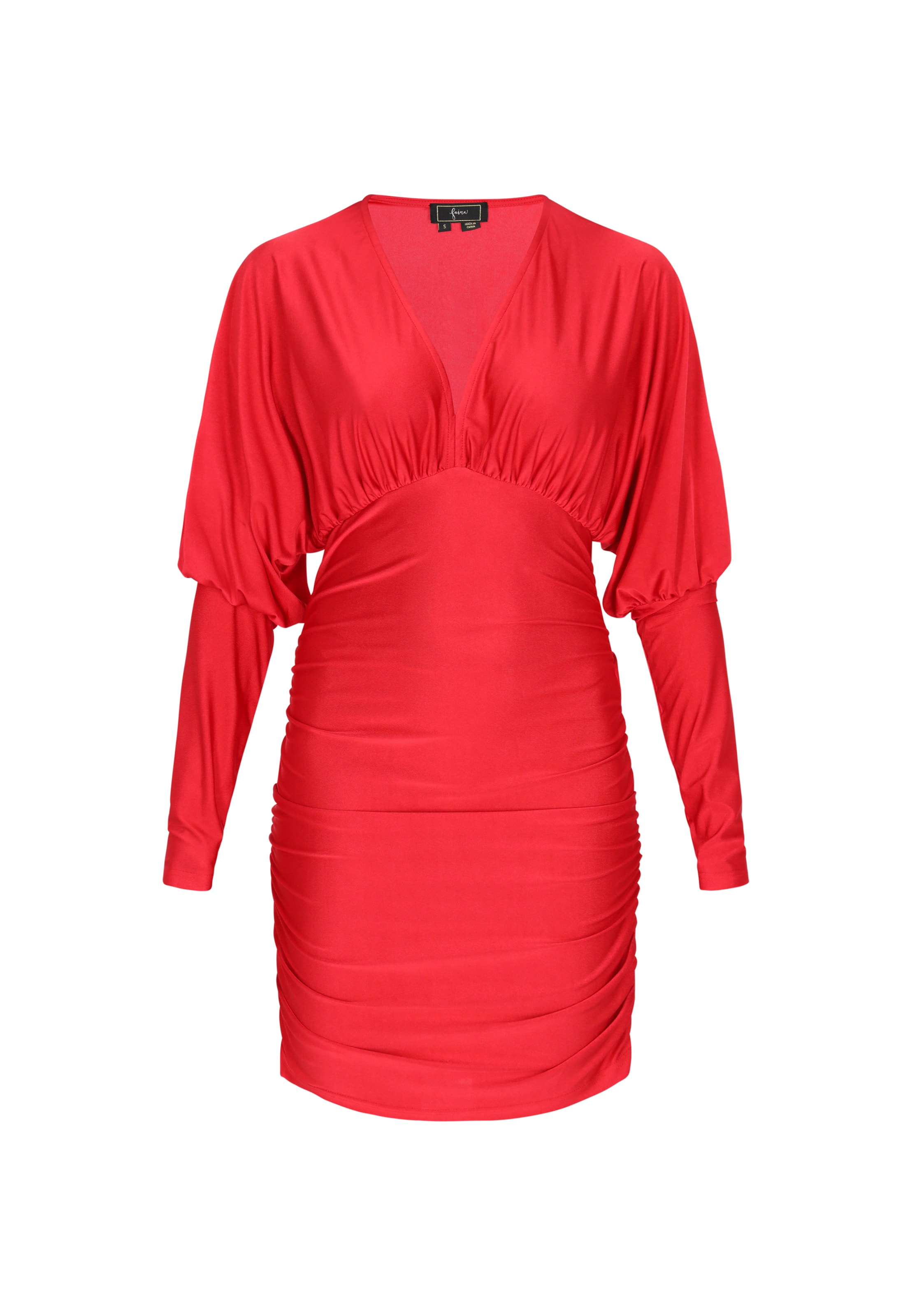 faina Kleid in Rot: Vorderseite