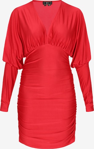 Robe de cocktail faina en rouge : devant