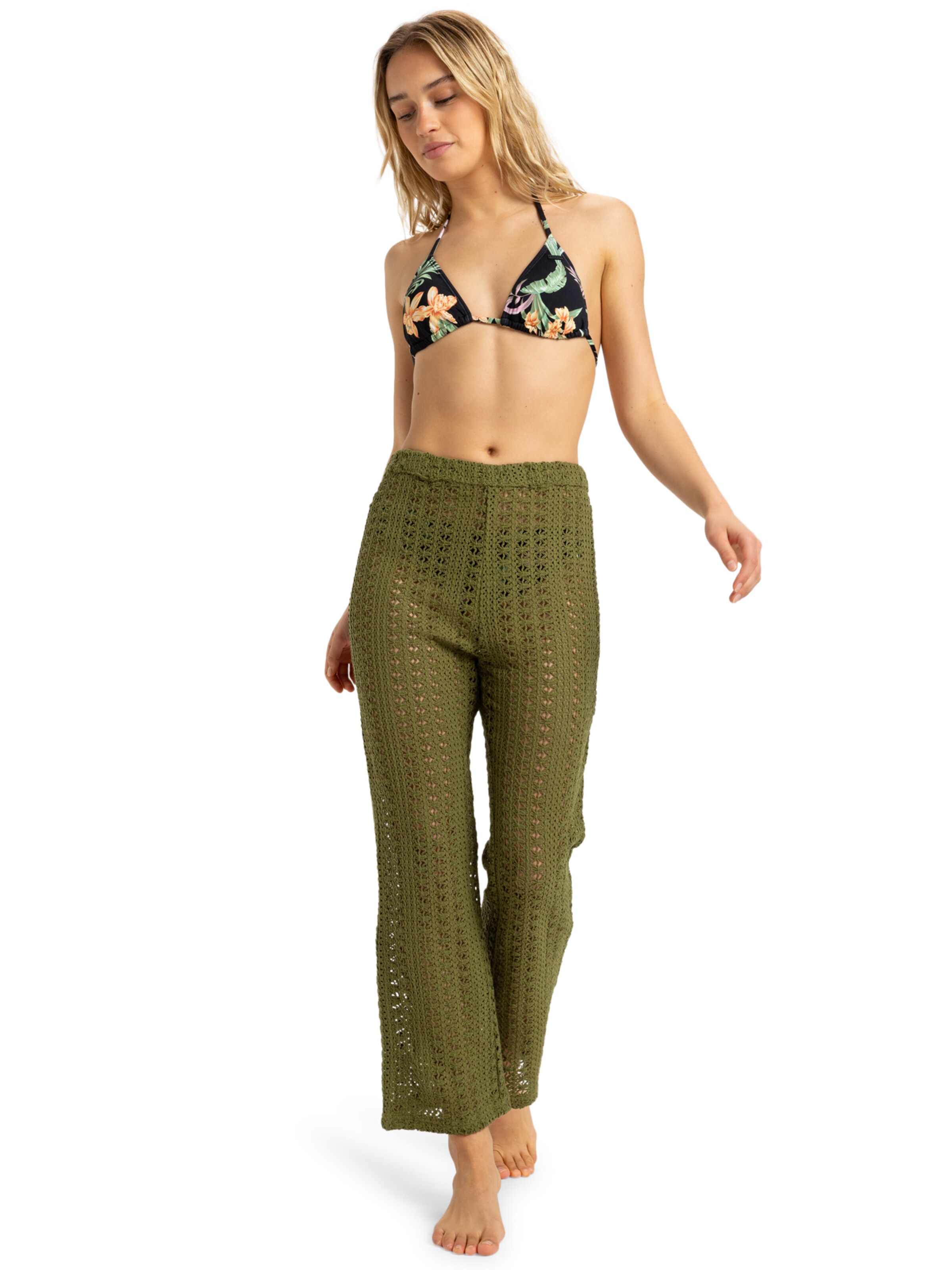 ROXY Loosefit Broek 'Lagos Dream' in Groen