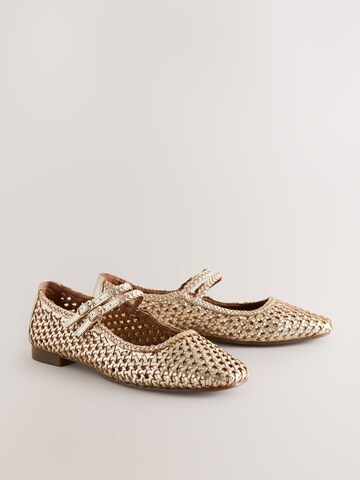 Next Odprte balerinke 'Forever Comfort' | zlata barva