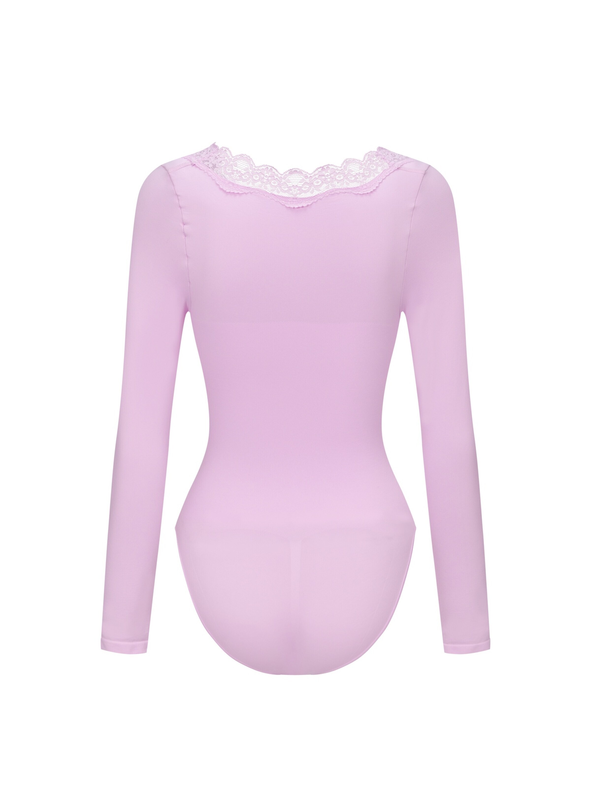 cfab - Body modelador 'Lace Bodysuit Sculpting Shapewear Longsleeve mit Slip' em roxo