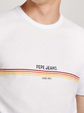 T-Shirt 'Adur' Pepe Jeans en blanc