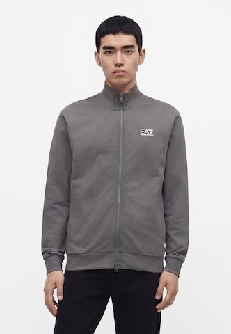 EA7 Emporio Armani Sweatjacka i grå: framsida