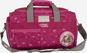 School-Mood Sports Bag in Pink: front