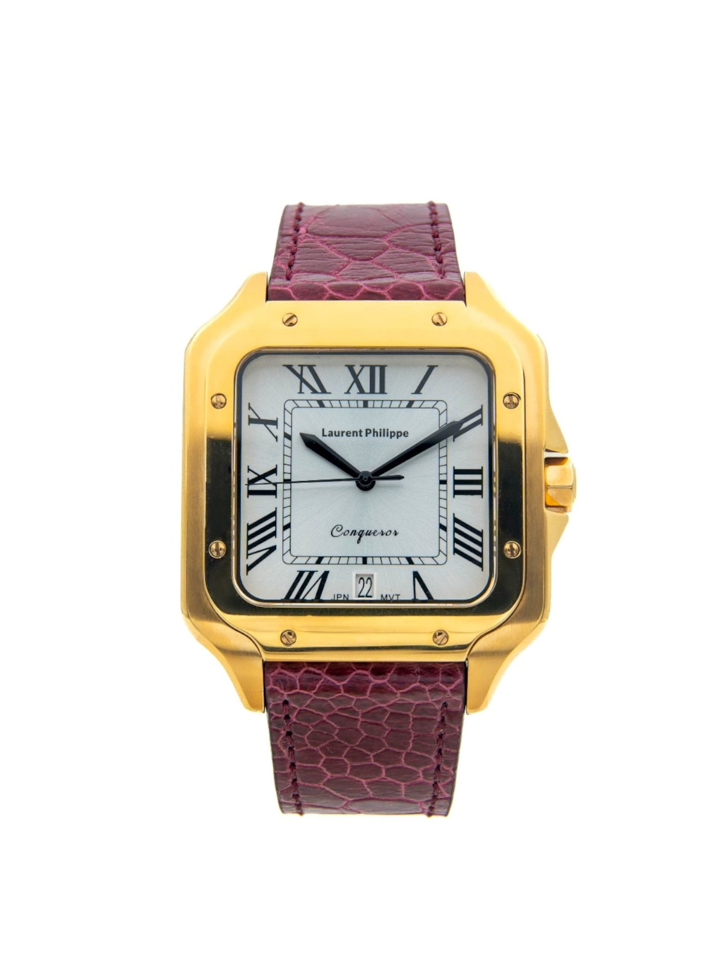 Laurent Philippe Analog Watch in Purple: front