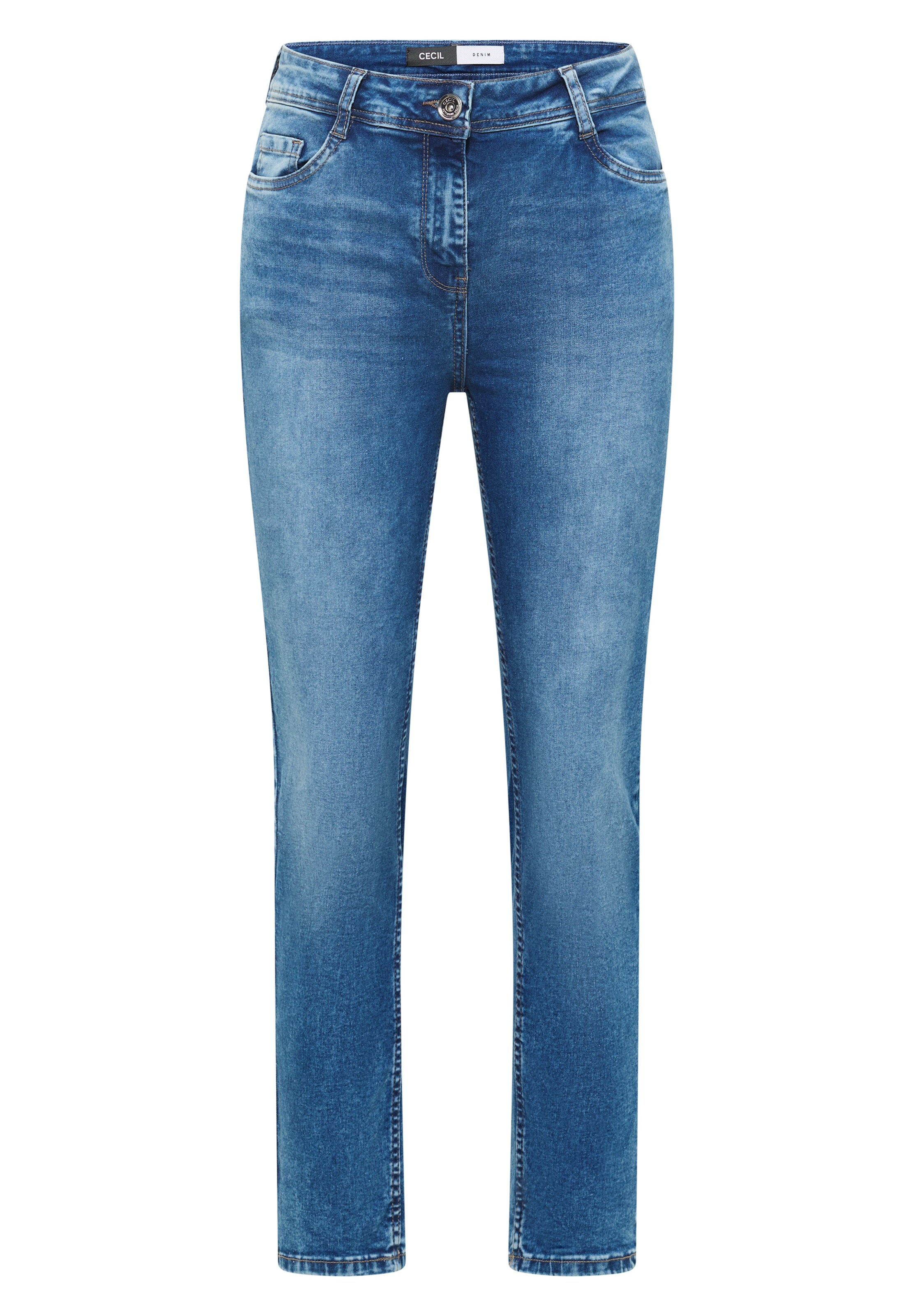 CECIL Slimfit Jeans in Blau: Vorderseite