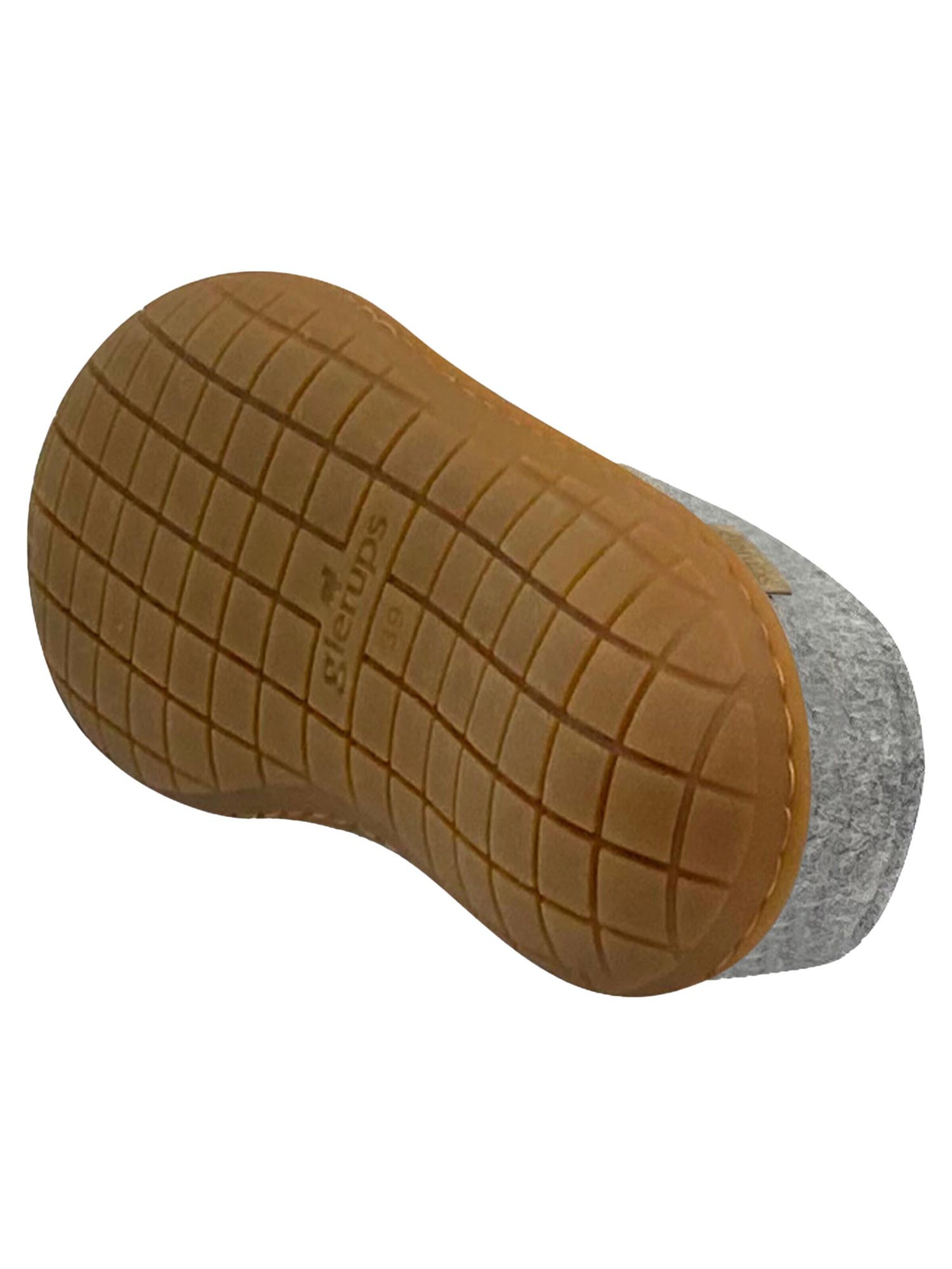Glerups Slipper 'Kautschuksohle' in Grey